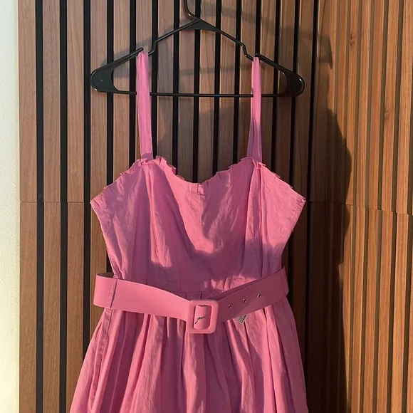 Zara Pink Midi Dress - Picture 2 of 5